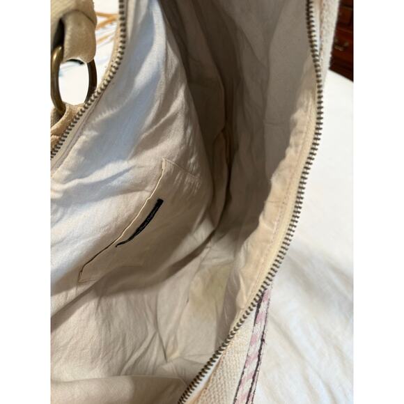 American Eagle Outfitters Printed Canvas Cotton Hobo Shoulder Bag Multicolor - Picture 8 of 15